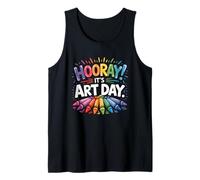 Ritorno a Scuola Evviva È Art Day Insegnante d'Arte Artista d'Arte Canotta