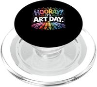 Ritorno a scuola Evviva È Art Day Insegnante d'arte Artista d'arte PopSockets PopGrip per MagSafe