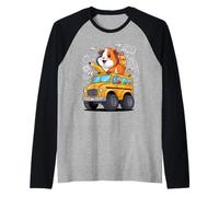 Ritorno A Scuola Porcellino D’India Scuolabus Maglia con Maniche Raglan