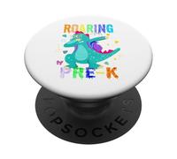 Ritorno a scuola Pre-k Roaring Dabbing T-rex Torna a scuola PopSockets PopGrip Adesivo