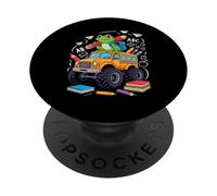 Ritorno A Scuola Rana Scuolabus 100 Giorni Di Scuola PopSockets PopGrip Adesivo