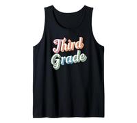 Ritorno A Scuola retrò Terza Elementare Colorata Canotta