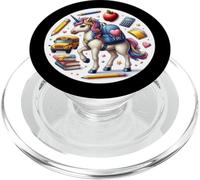 Ritorno a scuola unicorno ragazze studentesse 100 giorni primo giorno carino PopSockets PopGrip per MagSafe