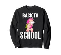 Ritorno a Scuola Unicorno Zaino Rosa Studente Felpa