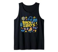 Ritorno al 80s Dolce Retro Vibes 1980s Classic Illustrazione Canotta