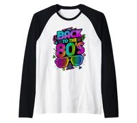 Ritorno al Costume Anni '80 Maglia con Maniche Raglan