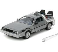 Ritorno Al Futuro Macchina Del Tempo Illuminata 1:24 Veicolo In Metallo Die Cast