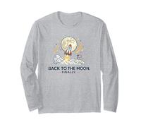 Ritorno alla Luna Finalmente Spazio di Lancio del Razzo Maglia a Manica