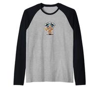 Ritorno Eroe dallo Spazio Segno della Pace Luna Trofeo Vintage Maglia con Maniche Raglan