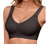 RITOSTA Reggiseno Senza Ferretto Reggiseno Push Up Imbottito Reggiseni Senza Cuciture Reggiseno Comodo Bralette Donna Brassiere Regolabili Supporto Seamless Bra Elasticizzato(Nero,S)