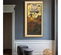 Ritratti dell'artista Paul Gauguin, opere d'arte, stampe su tela, dipinti, poster, quadri da parete per soggiorno, decorazione della casa, 60x120 cm, senza cornice.