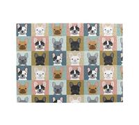 Ritratti di bulldog francese, modello di cane, puzzle da 500 pezzi per adulti - puzzle in legno per adulti e anziani