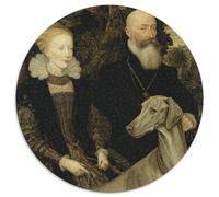 Ritratti medievali e cani Puzzle Per Adulti || 1000pcs (67.5x67.5cm) Puzzle Giochi EduGattoivi,decorazioni Per La Casa