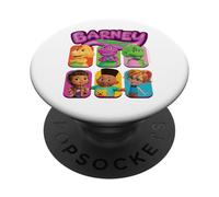 Ritratto a blocchi di colore di Barney and Friends PopSockets PopGrip Adesivo