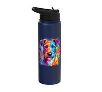 Ritratto Colorato Del Cane Irish Terrier Stainless Steel Insulated Water Bottle