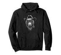 Ritratto Cowboy Orango Vintage Western Wild West Felpa con Cappuccio