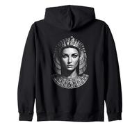 Ritratto del Faraone Egiziano Cleopatra Felpa con Cappuccio