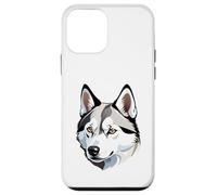 Ritratto del Muso di Husky - Stile Illustrato Custodia per iPhone 12 mini