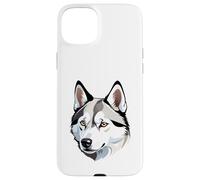 Ritratto del Muso di Husky - Stile Illustrato Custodia per iPhone 15 Plus
