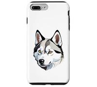 Ritratto del Muso di Husky - Stile Illustrato Custodia per iPhone 7 Plus/8 Plus