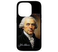 Ritratto del presidente John Adams con firma Custodia per iPhone 14 Pro