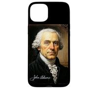 Ritratto del presidente John Adams con firma Custodia per iPhone 15 Plus
