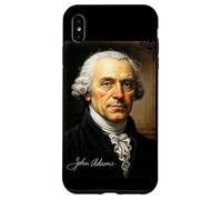 Ritratto del presidente John Adams con firma Custodia per iPhone XS Max