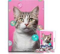 Ritratto del signor Mc Cat III Puzzle da 1000 pezzi per adulti Gioco di abilità educativo interattivo Ottima idea regalo significativa Dimensioni 38x52cm