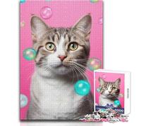 Ritratto del signor Mc Cat III Puzzle da 1000 pezzi per adulti Gioco interattivo di abilità cognitive Idea regalo unica e memorabile Dimensioni 38x26cm