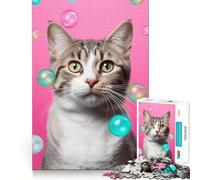 Ritratto del signor Mc Cat III Puzzle da 1000 pezzi per adulti Rafforza la memoria Tempo libero Divertimento Qualità Bordo elegante Regalo (38x52cm)