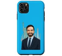 Ritratto del sindaco di New York di Zohran Mamdani - Statua della Libertà Custodia per iPhone 11 Pro Max