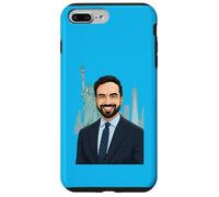 Ritratto del sindaco di New York di Zohran Mamdani - Statua della Libertà Custodia per iPhone 7 Plus/8 Plus