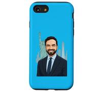 Ritratto del sindaco di New York di Zohran Mamdani - Statua della Libertà Custodia per iPhone SE (2020) / 7/8