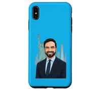 Ritratto del sindaco di New York di Zohran Mamdani - Statua della Libertà Custodia per iPhone XS Max