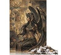 Ritratto della dea alata egiziana Puzzle in Legno 1000 Pezzi