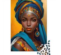 Ritratto della Regina Africana Puzzle Classico Da 1000 Pezzi, Per Adulti & Bambini 8-12, Carta Riciclata, Arredamento Interno, Regalo Del Boxing Day, Gioco Educativo 38x26cm/1000pcs