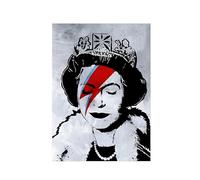 Ritratto della regina d'Inghilterra, Elisabetta II, poster vintage, arte murale, pittura su tela e stampe della regina Elisabetta II, decorazione per la casa, immagine 50x70 cm, senza cornice.