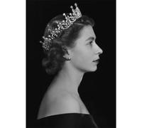 Ritratto della regina d'Inghilterra, Elisabetta II, poster vintage, arte murale, pittura su tela e stampe della regina Elisabetta II, decorazione per la casa, 40x60 cm, senza cornice.