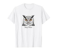 Ritratto Dettagliato del Gufo, Stay Wise Maglietta