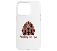 Ritratto dettagliato di Bloodhound, annusare l'amore Custodia per iPhone 15 Pro Max