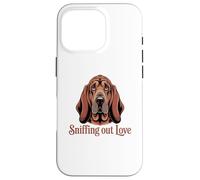 Ritratto dettagliato di Bloodhound, annusare l'amore Custodia per iPhone 16 Pro