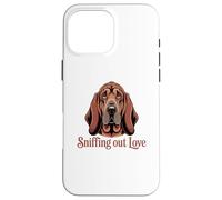 Ritratto dettagliato di Bloodhound, annusare l'amore Custodia per iPhone 16 Pro Max