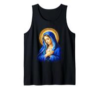 Ritratto devozionale della Beata Vergine Maria con Velo Blu Canotta
