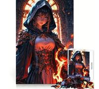 Ritratto di Ainz Ooal Gown Puzzle per adolescenti 1000 pezzi Gioco divertente e stimolante Decorazione murale trasparente (38x52cm)