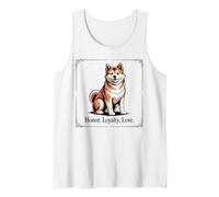 Ritratto di Akita Inu, Onore. LEALTÀ. Amore. Canotta