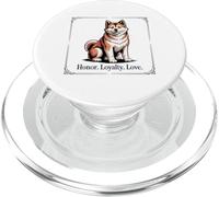 Ritratto di Akita Inu, Onore. lealtà. amore. PopSockets PopGrip per MagSafe