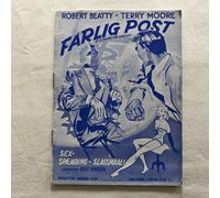 Ritratto di Alison Robert Beatty Terry Moore Vintage 1955 Danish Movie Program