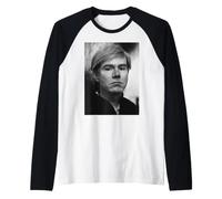 Ritratto di Andy Warhol Artista Filmmaker 1965 Maglia con Maniche Raglan