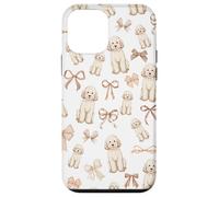 Ritratto di animali domestici Goldendoodle cane doodle dorato Custodia per iPhone 12 mini