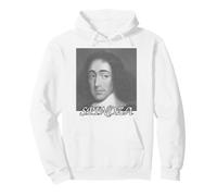 Ritratto di Baruch Spinoza Formato da Linee Felpa con Cappuccio